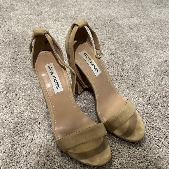 Nude colored Steve Madden “Carrson” heels SZ 8 - Picture 3 of 9